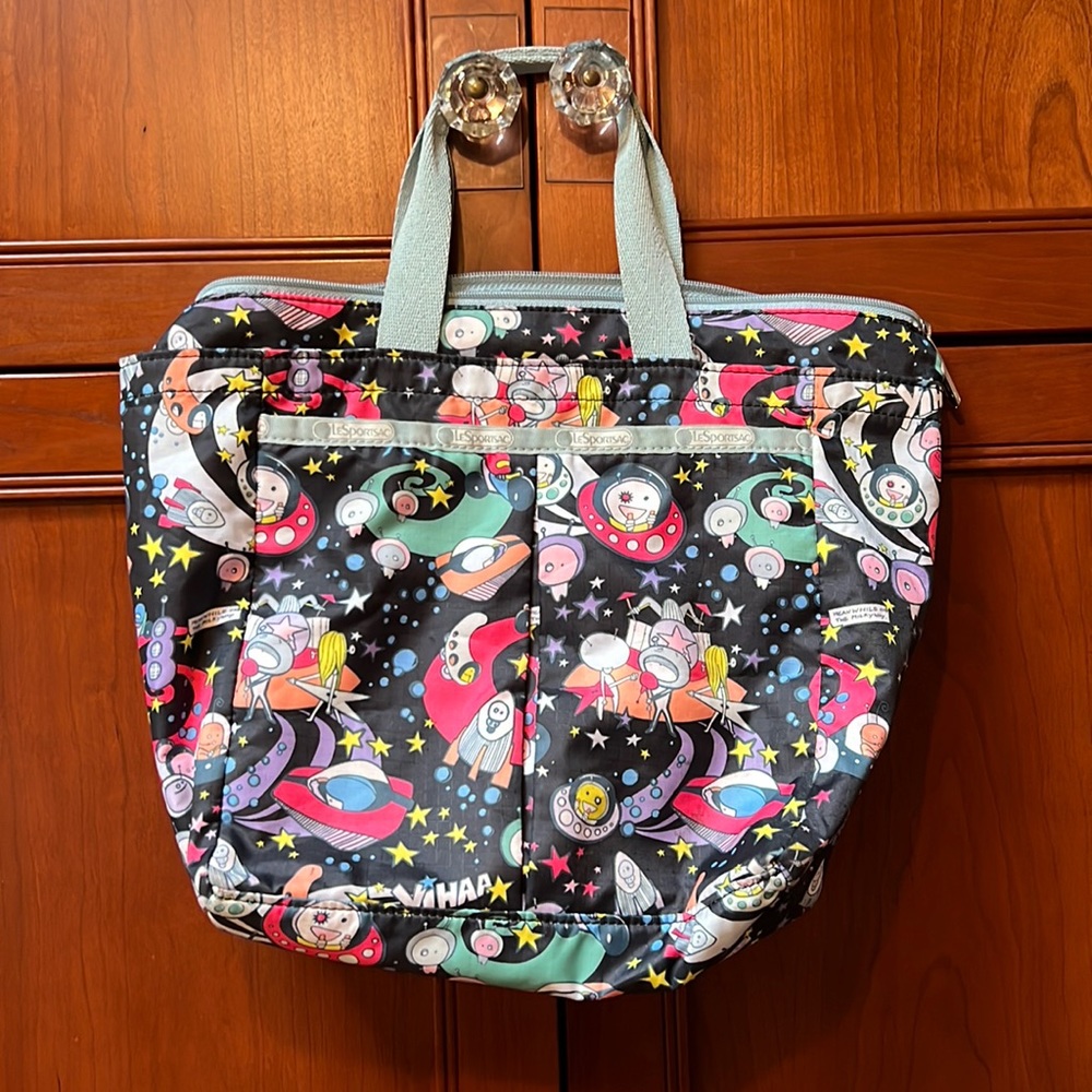 Lesportsac astronaut print tote